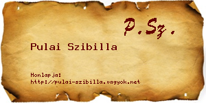 Pulai Szibilla névjegykártya
